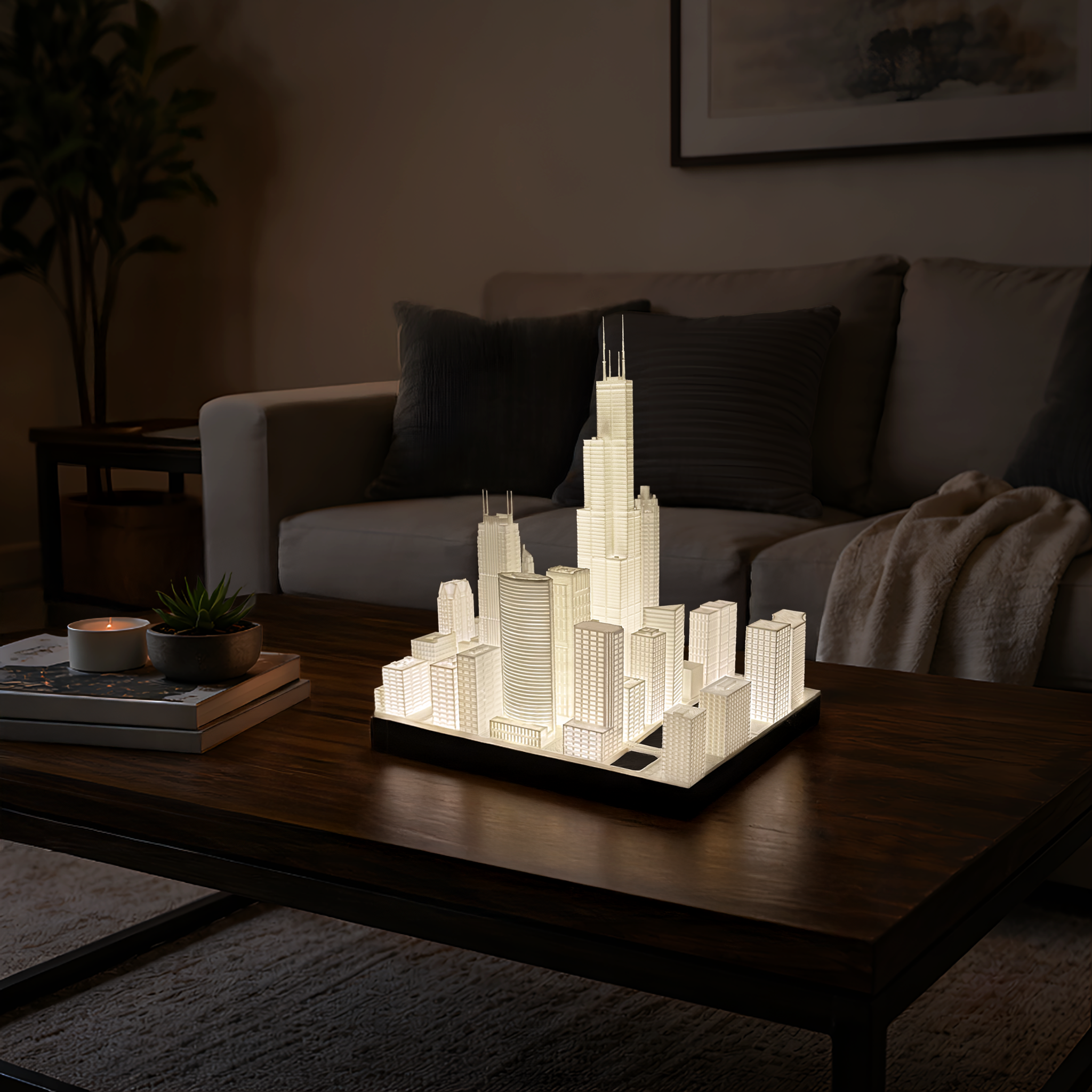 Chicago Skyline Lamp